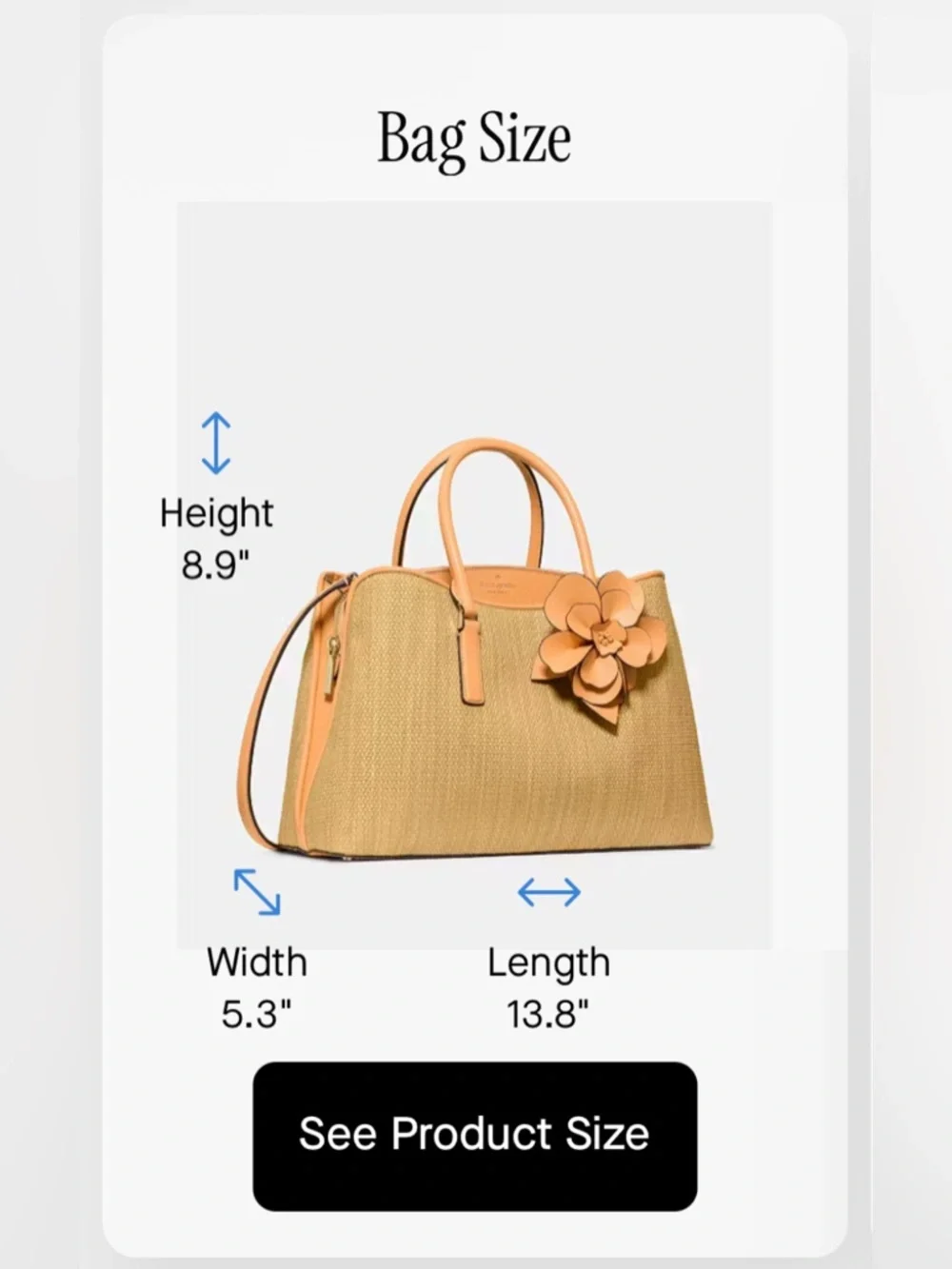 Kate Spade Thompson Street straw bag w/ matching KS straw wristlet NWT